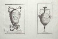 [Two untitled plates of vases in ornamental designs.]