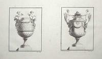 [Two untitled plates of vases in ornamental designs.]