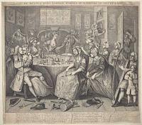 [Rake's Progress 3] He Revels with Common Whores at a Tavern in Drury Lane.