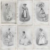 [Set of six portraits of Marie Taglioni in different roles.]