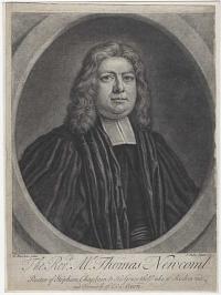 The Rev.d M.r Thomas Newcomb Rector of Stopham, Chaplain to His Grace the Duke of Richmond, and Formely CCC. Oxon.