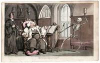 [The English Dance of Death.] Though I may yield my Forfeit breath, The word of Life defies thee Death.