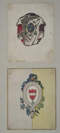 [Pair of Scottish Armorials.]