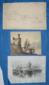 HMS Melampus escorting Sir John Davis the Governor of Hong Kong on his Departure from England [mss. caption in pencil].