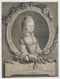 Marie Therese Villetle F. La Ruette De La Comedie Italienne. Recu en 1761.