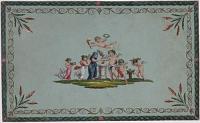 [Design featuring children and winged putti.]