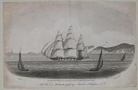 H.M.S. Atalante passing Sambro, Halifax, N.S.