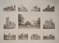 [Eleven views of churches.]