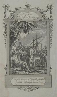 The first Interview of Christopher Columbus with the Natives of America.
