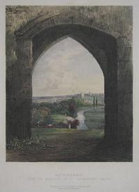 Guildford from the Interior of St. Catherine's Chapel.