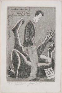 Self-portrait (standing figure).