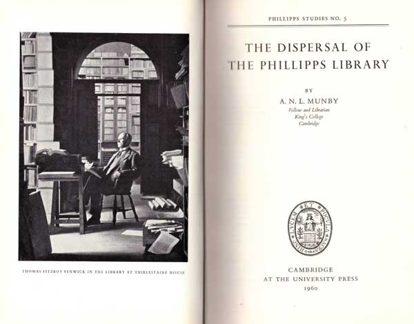 Phillipps Studies No. 5. The Disposal of The Phillipps Library.