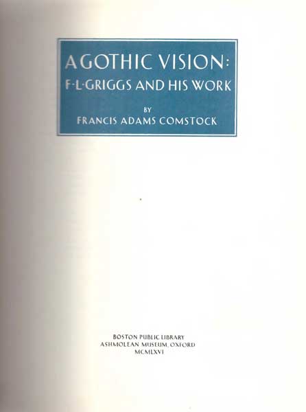 A Gothic Vision: F.L. Griggs and His Works
