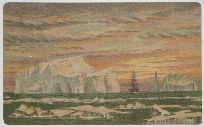 [H.M.S. Challenger in the Antarctic. 1872.]