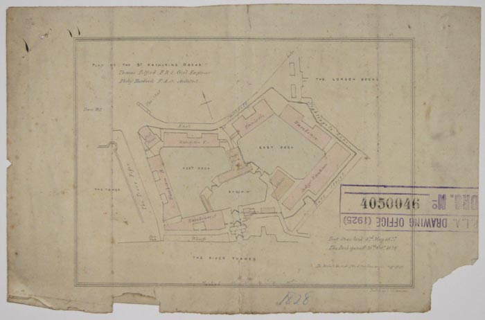 Plan of the St. Katharine Docks