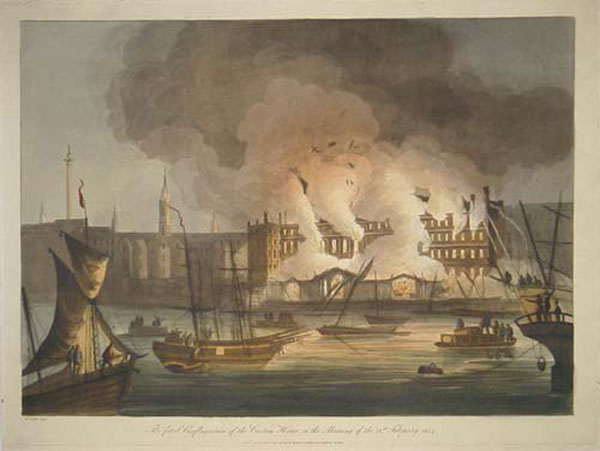 The Fatal Conflagration of the Custom House, on the Morning of the 12th February, 1814.