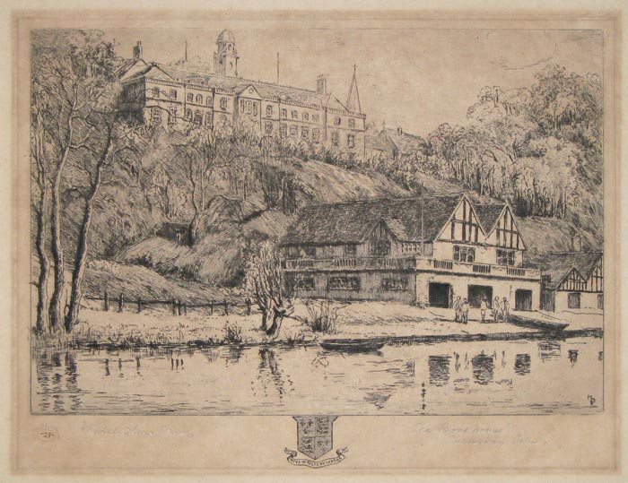 The Boat-House, Shrewsbury School. [pencil.]