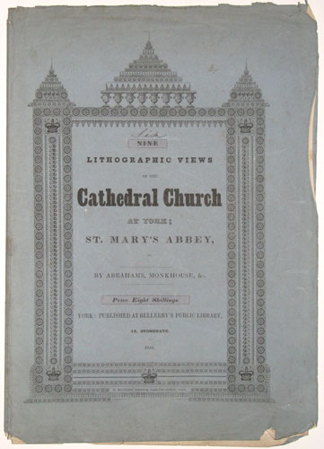 Nine [crossed in ink, annotated 'Six' above by 19th century hand] Lithographic Views of the Cathedral Church At York;
