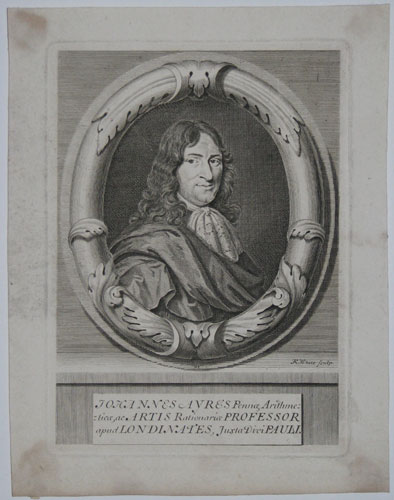 Johannes Ayres Pennae Arithmezzticae, ac Artis Rationariae Professor apud Londinates, Juxta Divi Pauli.