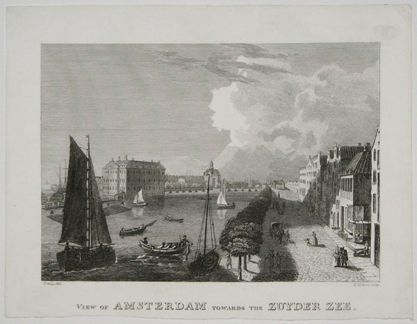 View of Amsterdam towards the Zuyder Zee.