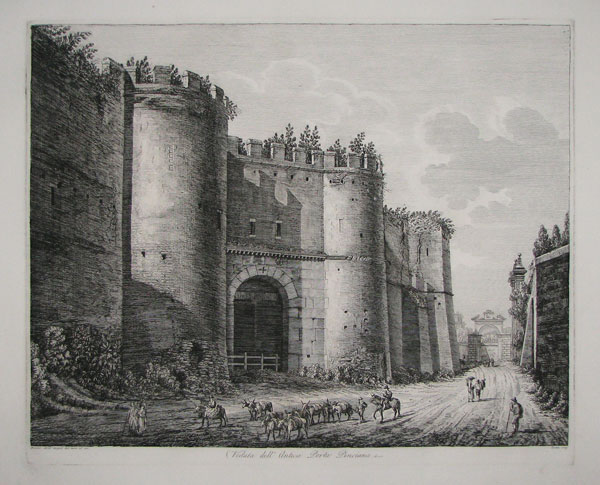 Veduta dell'Antica Porta Pinciana. chiusa