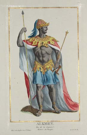 Alkmey.  Roi de la Guinee.  Histoire des Voyages.