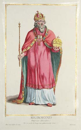 Sigismond Empereur d'Occident.  Tire en partie du Corpus juris publici de B.Gott.Struve.