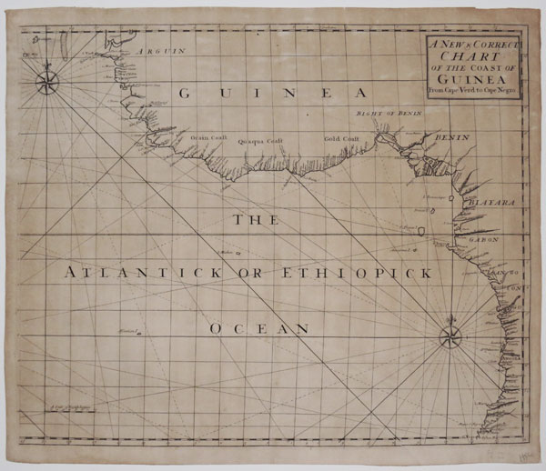 A New & Correct Chart of the Coast of Guinea From Cape Verd to Cape Negro.