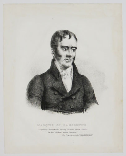 [Henry Petty-Fitzmaurice] Marquis of Lansdowne.
