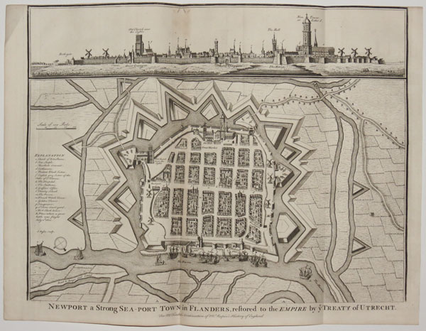 Newport a Strong Sea-Port Town in Flanders, restored to the Empire by ye Treaty of Utrecht.