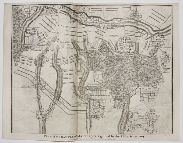 Plan of the Battle of Malplaquet gained by the Allies Sep. 11. 1709.