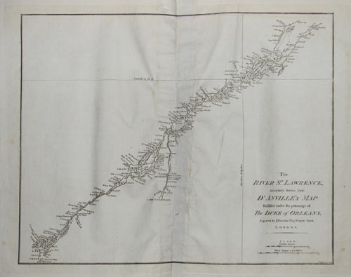 The River S.t Lawrence, accurately drawn from D'Anville's Atlas.