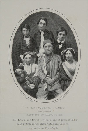 [Malta] A Mohammedan Family, from Salonica Baptized at Malta in 1853.