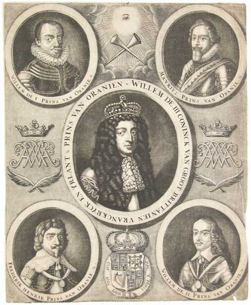 Willem De  III Coninck Van Groot Brittanien Vyanckryck En Yrlant & Prins Van Oranien.