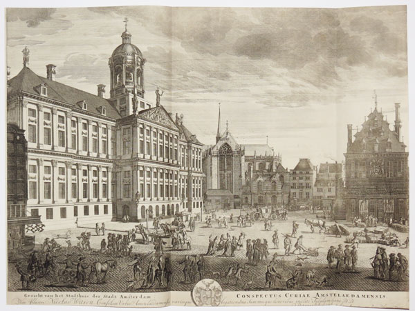 Gezicht van het Stadthuis der Stadt Amsterdam.