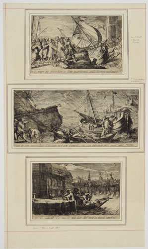 [James II fleeing London; stranded at Faversham; and leaving Rochester]