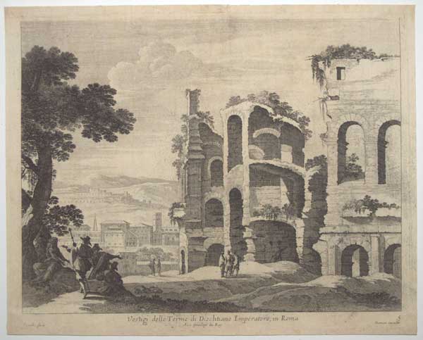 [Baths of Diocletian] Vestigi delle Terme di Dioclitiano Imperatore, in Roma.