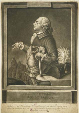 Frideric Guillaumlii Roi de Prusse. Geb2s Sept 1744.