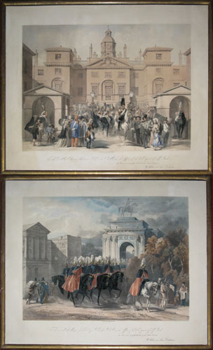 [Horse Guards] To the Rt. Hon'ble Viscount Combermere G.C.B. & G.C.H. and the Officers of the 1st Regiment of Life Guards. this Print is most respectfully dedicated by Their Obedient Servants. W. Robert and Lowes Dickinson. &