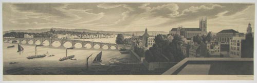 [Panorama showing Westminster Bridge and the Thames from the Adelphi.]