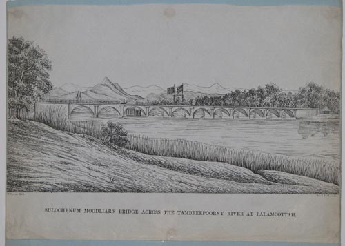 Sulochenum Moodliar's Bridge Across The Tambreepoorny River At Palamcottah.