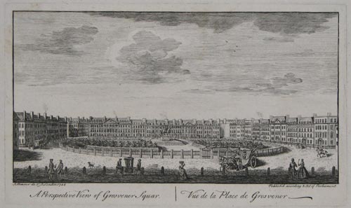 A Perspective View of Grosvener Squar [sic].