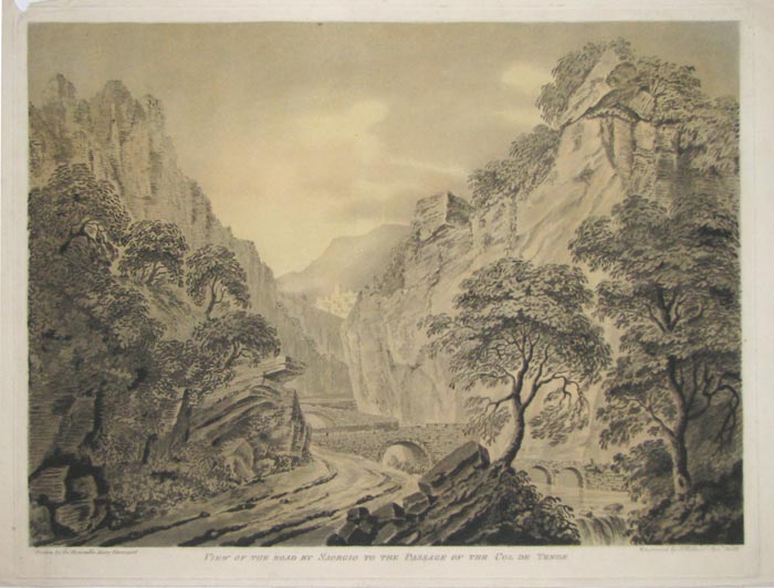 Saorgio in the Passage of the Col de Tende.