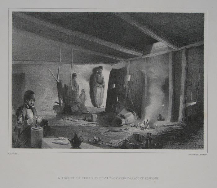 Interior Of The Chief's House At The Kurdish Village Of Espindar.
